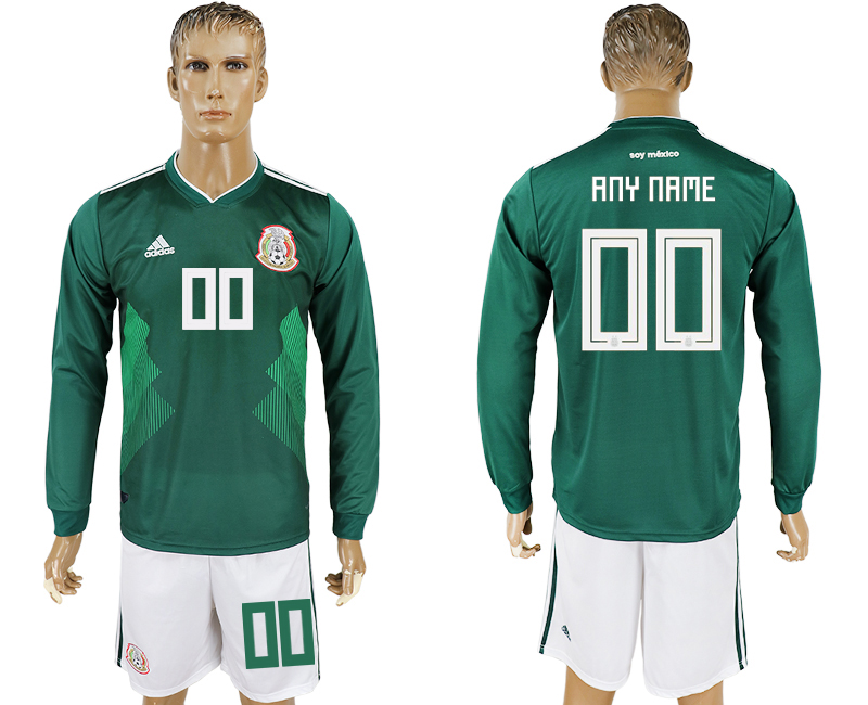 Maillot de foot MEXICO LONG SLEEVE SUIT YOUR NAME  2018 FIFA WOR